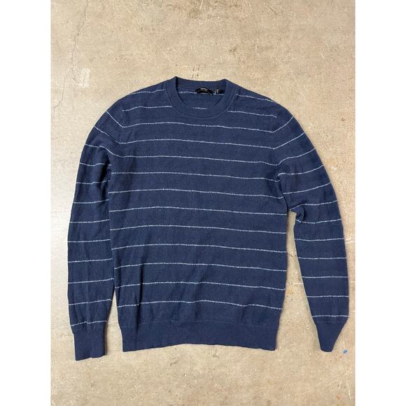 Theory - Wool stripped Sweater / M / Blue - Picture 1 of 4